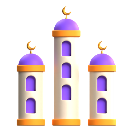 Mosque Tower  3D Icon