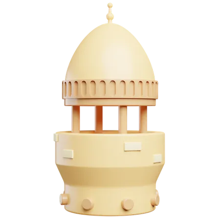 Mosque Tower  3D Illustration