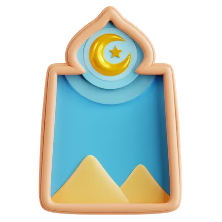 モスクの窓  3D Icon