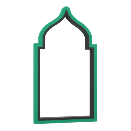 3 D Mosque Door For Ramadan Celebration 3D Icon