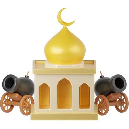 Mosquée  3D Illustration