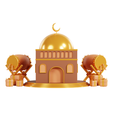 Mosquée  3D Illustration