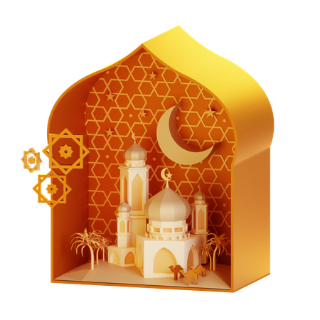 Mosquée  3D Illustration