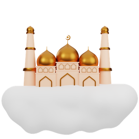Bâtiment de la mosquée  3D Illustration