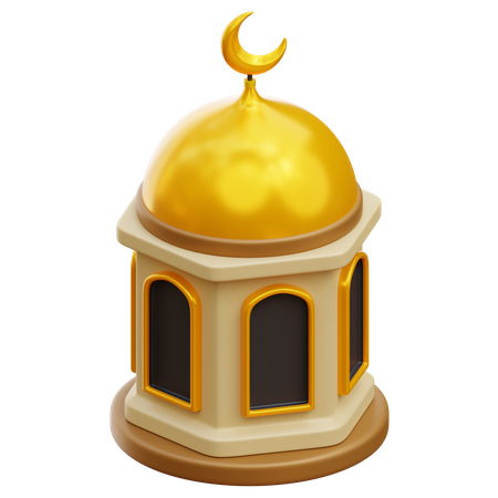 Dôme de la mosquée  3D Illustration