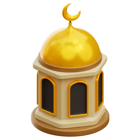 Dôme de la mosquée  3D Illustration