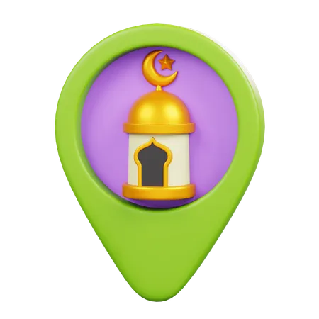 Emplacement de la mosquée  3D Icon