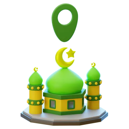 Emplacement de la mosquée  3D Icon