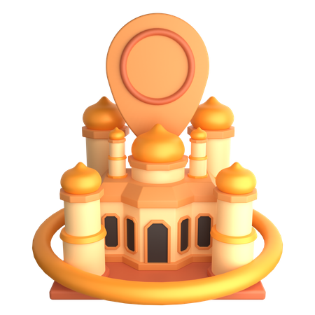 Emplacement de la mosquée  3D Icon