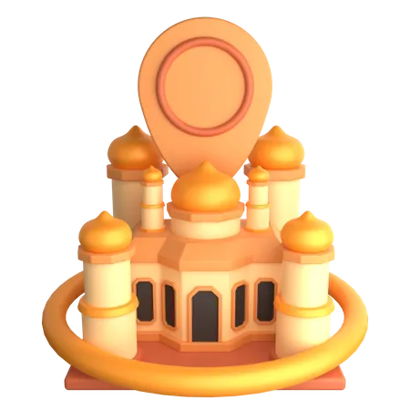 Emplacement de la mosquée  3D Icon