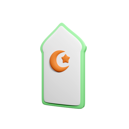 Fenêtre de la mosquée  3D Icon