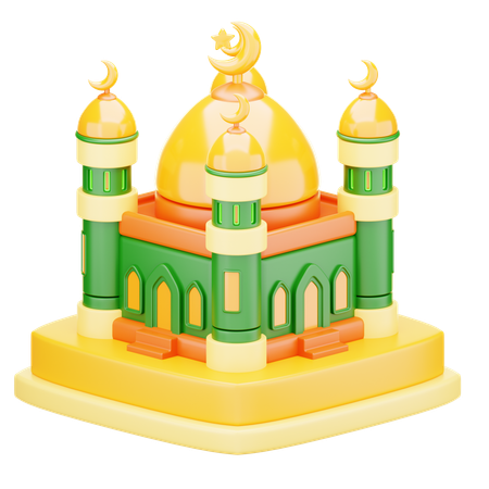 Icône de la mosquée  3D Icon