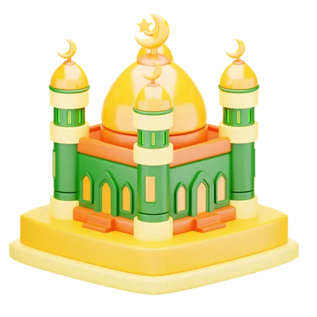 Icône de la mosquée  3D Icon