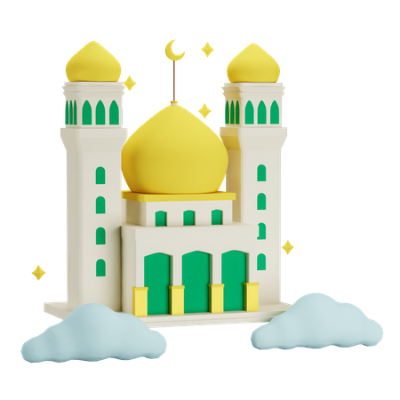 Mosquée islamique  3D Icon