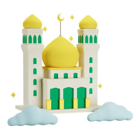 Mosquée islamique  3D Icon