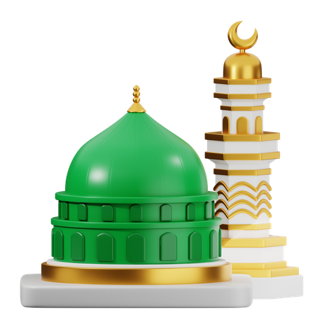 Mosquée récupérée  3D Icon