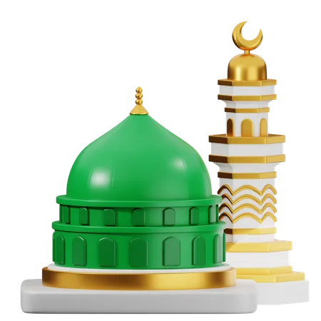 Mosquée récupérée  3D Icon