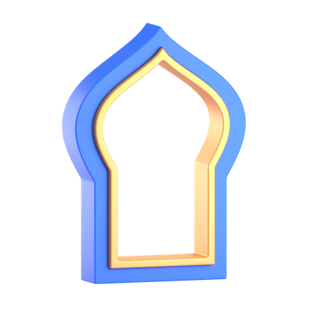 Porte de la mosquée  3D Illustration