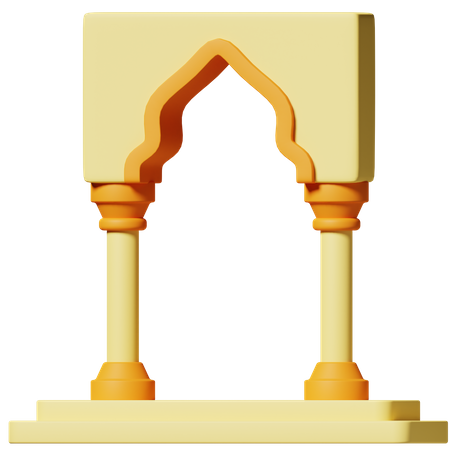 Porte de la mosquée  3D Icon