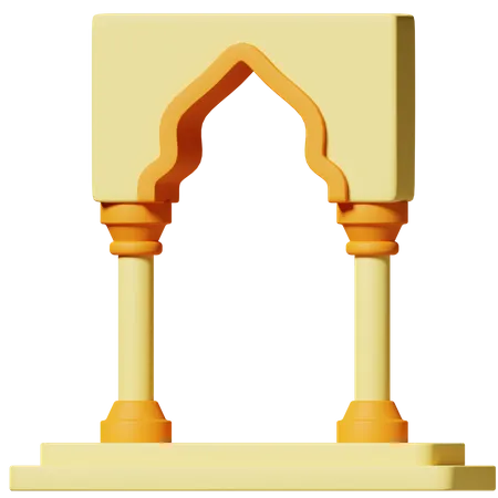 Porte de la mosquée  3D Icon