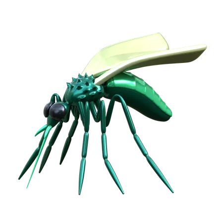 Ilustracion De Insectos 3 D Mosquito 3D Icon