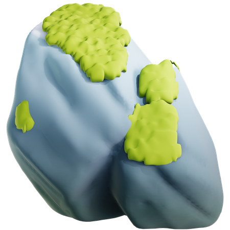 Mossy Rock  3D Icon