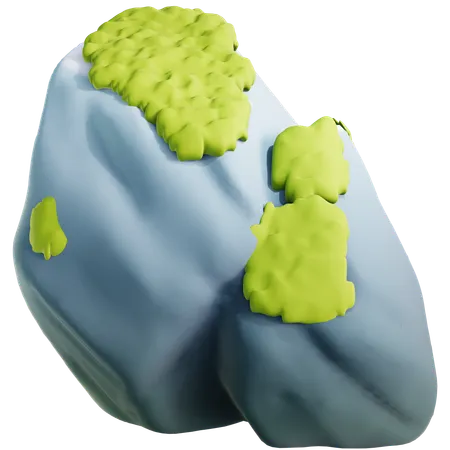 Mossy Rock  3D Icon