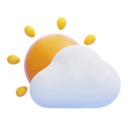 Mostly Cloudy  3D Icon