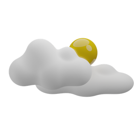 Mostly Cloudy Weather 3D Icon