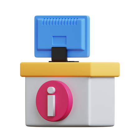 Mostrador de información  3D Icon