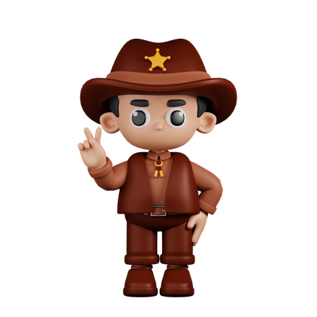 Mostrando el signo de la paz  3D Icon