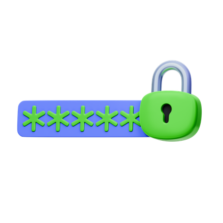 Mot de passe  3D Icon