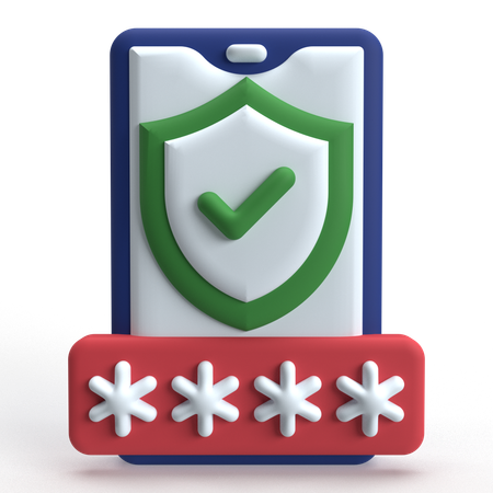 Mot de passe de protection  3D Icon