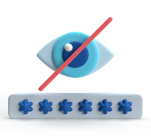 Mot de passe secret  3D Icon