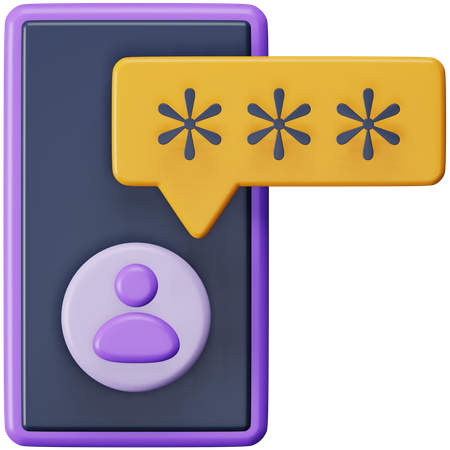 Mot de passe de l'utilisateur  3D Icon