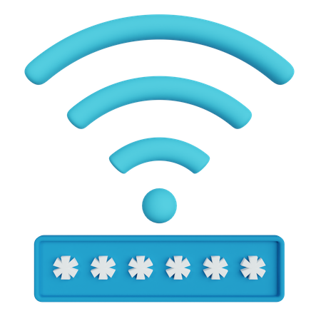 Mot de passe WiFi  3D Icon