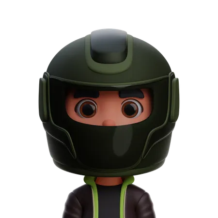 Motocycliste  3D Icon