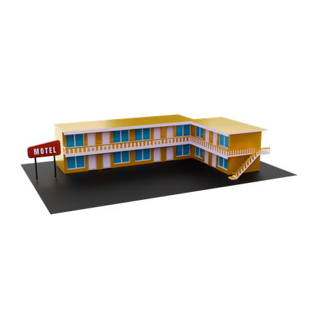 Motel  3D Illustration