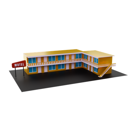 Motel 3D Illustration