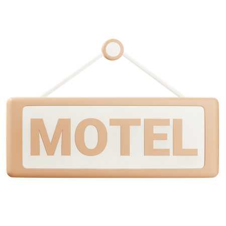Motel Sign  3D Icon