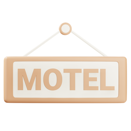 Motel Sign  3D Icon