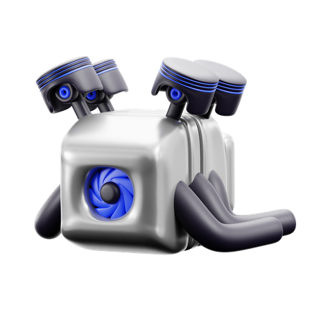 Moteur  3D Icon