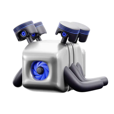 Moteur  3D Icon