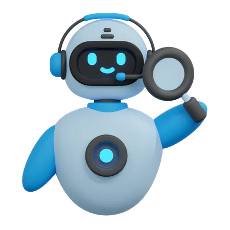 Illustration Du Robot De Recherche 3D Icon