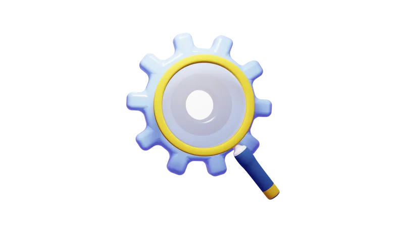 Moteur de recherche  3D Icon