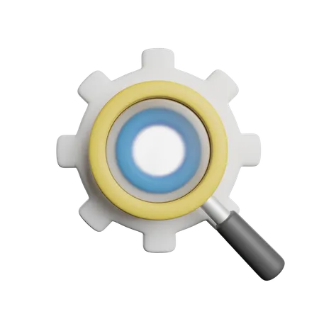 Moteur de recherche  3D Icon