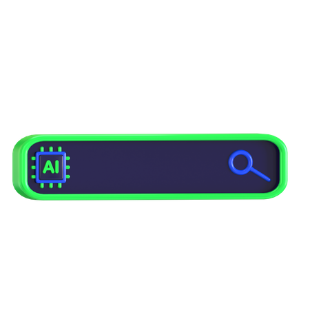 Moteur de recherche IA  3D Icon