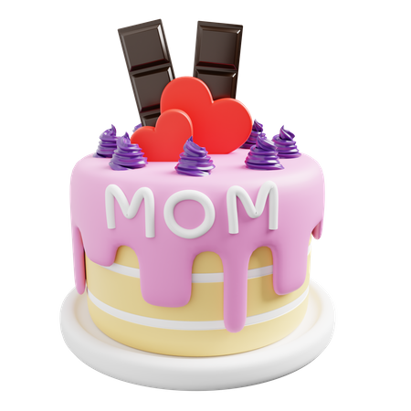 Mother Day Cake  3D Icon
