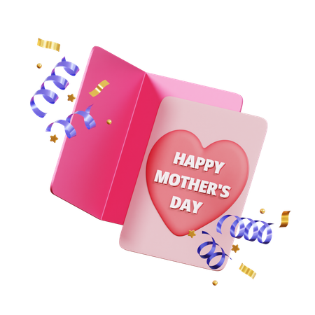 Mother Day Card  3D Icon