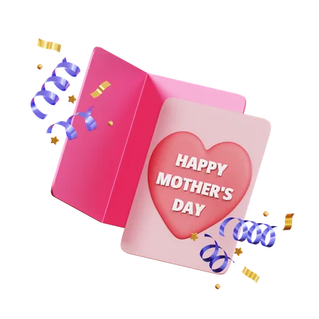 Mother Day Card  3D Icon